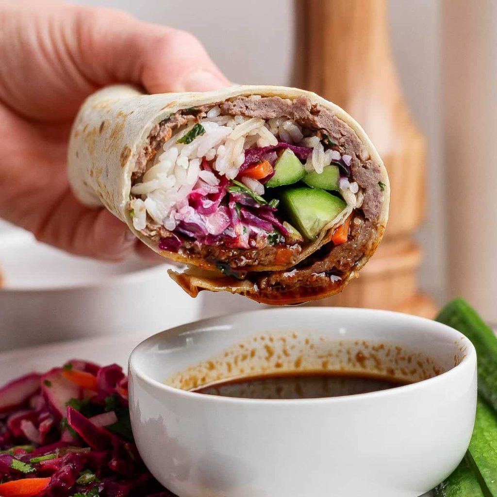 Korean Beef Smash Burritos (crisp and hearty!)