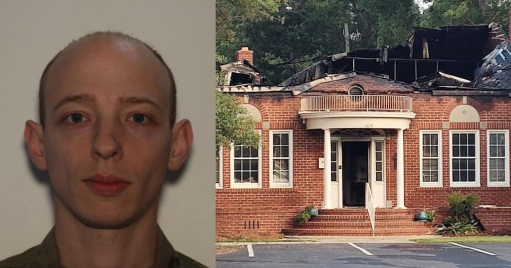 South Carolina man who set fire to Georgia church claims Bible verse inspired him