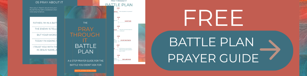 The Pray Through it Battle Plan guide Rachel Wojo