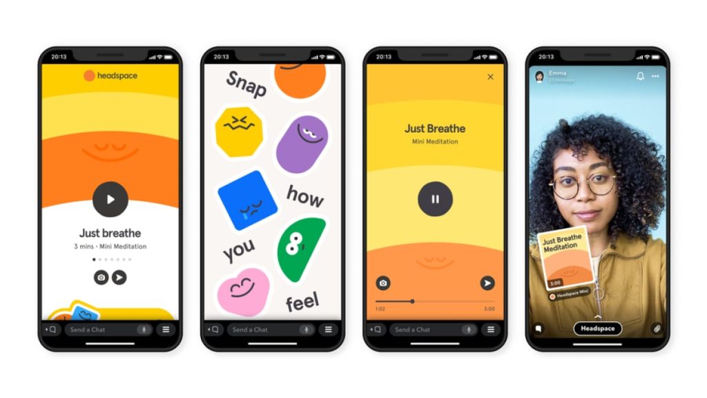 'Headspace Minis' let you meditate with friends directly in Snapchat