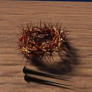 Crown of Thorns and two rusty nails